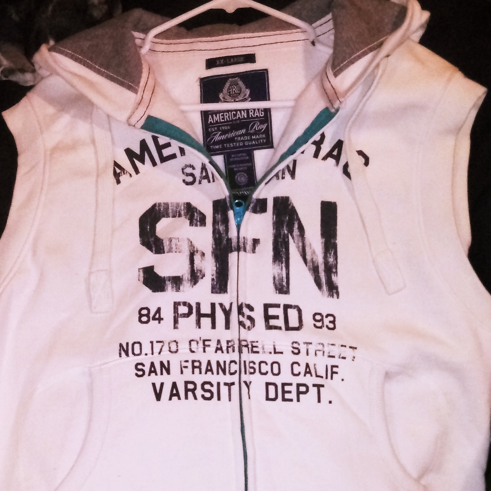 American Rag sleeveless zip-up